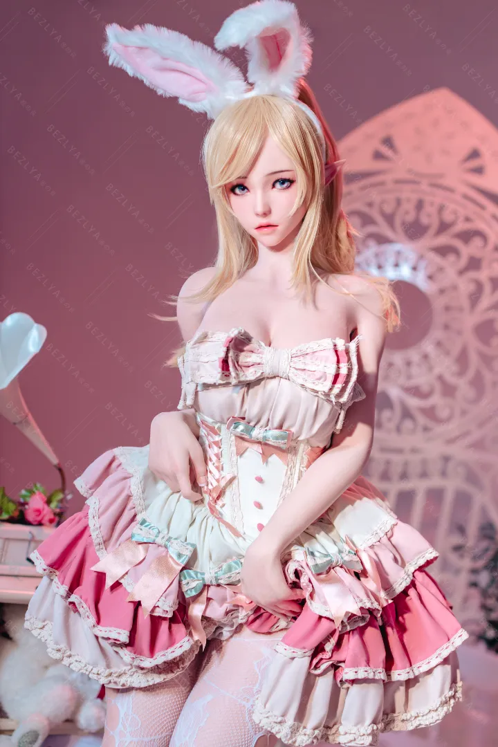 155cm (5ft1) E CUP Lightweight Silicone Sex Doll, Movable Jaw Head Calla